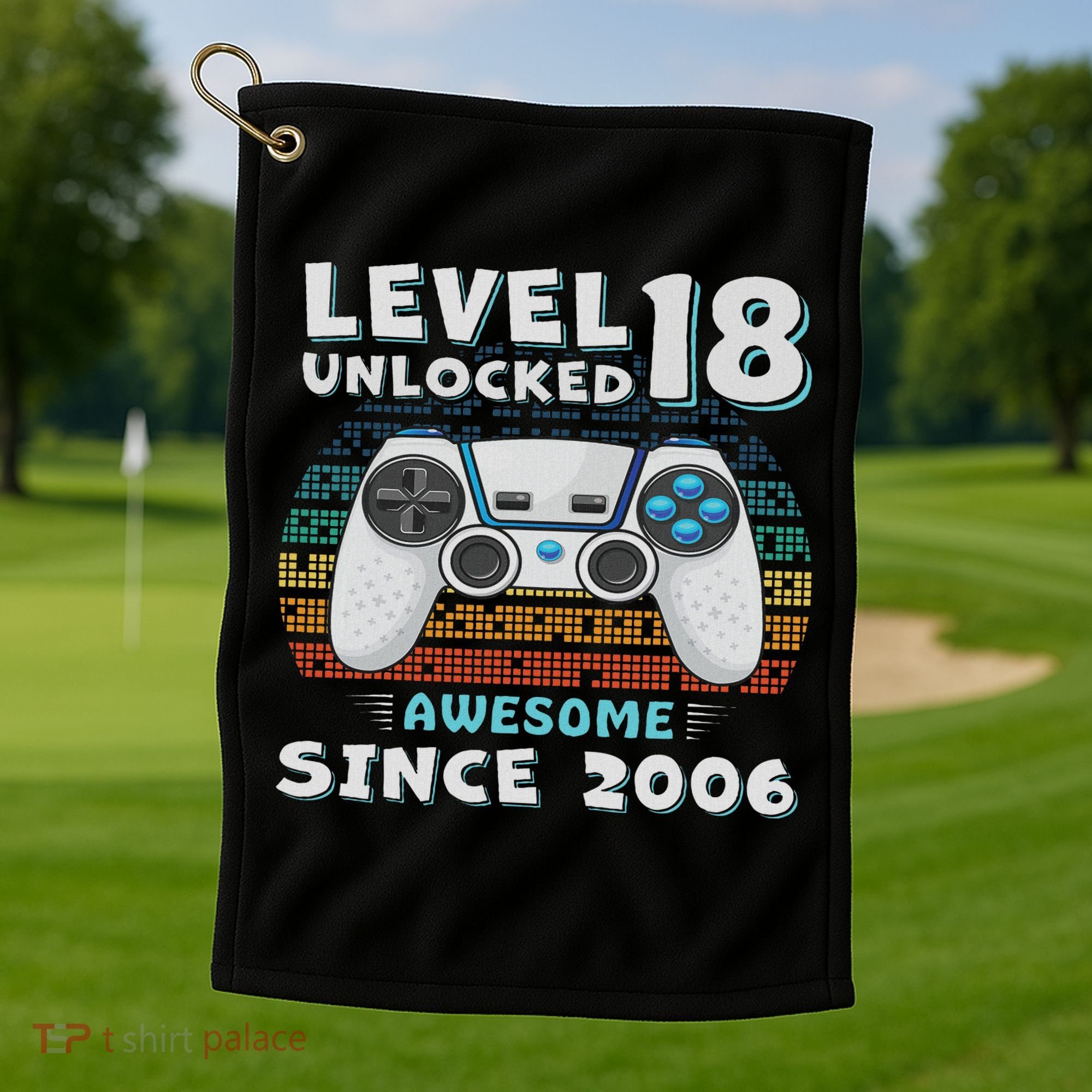 18th Birthday Decoration 18yr 18 Year Old Birthday Golf Towel