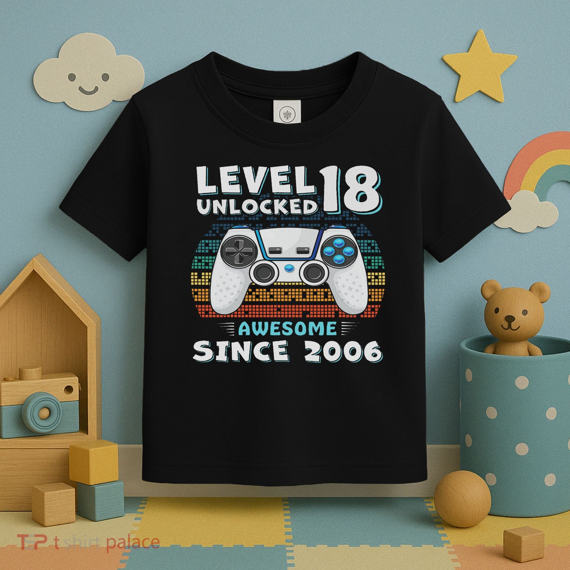 18th Birthday Decoration 18yr 18 Year Old Birthday Toddler T-Shirt
