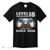 18th Birthday Decoration 18yr 18 Year Old Birthday Kids T-Shirt thumb 0