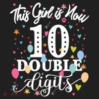 10th Birthday Funny Gift This Girl Is Now 10 Double Digits Gift Beanie thumb 2