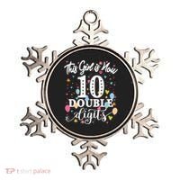 10th Birthday Funny Gift This Girl Is Now 10 Double Digits Gift Ornament thumb 0