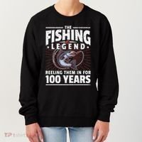 100th Birthday Fishing Legend 100 Years Angler Women's Sweatshirt thumb 0