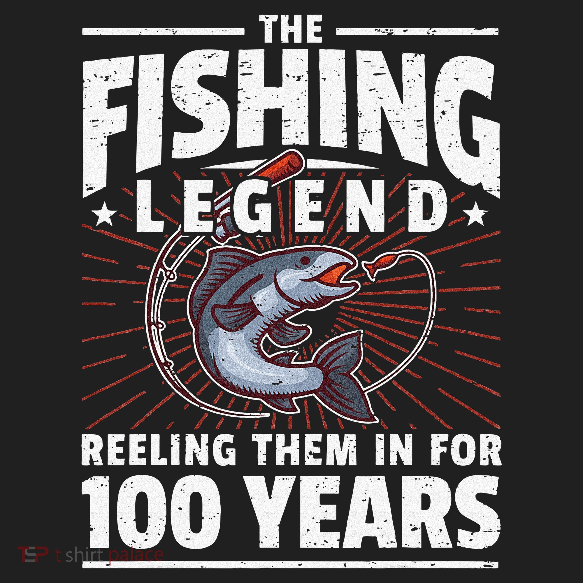 100th Birthday Fishing Legend 100 Years Angler Women's Sweatshirt