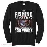 100th Birthday Fishing Legend 100 Years Angler Sweatshirt thumb 0