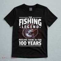 100th Birthday Fishing Legend 100 Years Angler T-Shirt thumb 5