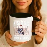 100th Birthday Fishing Legend 100 Years Angler Coffee Mug thumb 3