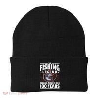 100th Birthday Fishing Legend 100 Years Angler Beanie thumb 0