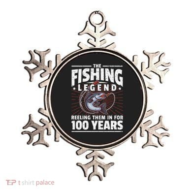 100th Birthday Fishing Legend 100 Years Angler Ornament