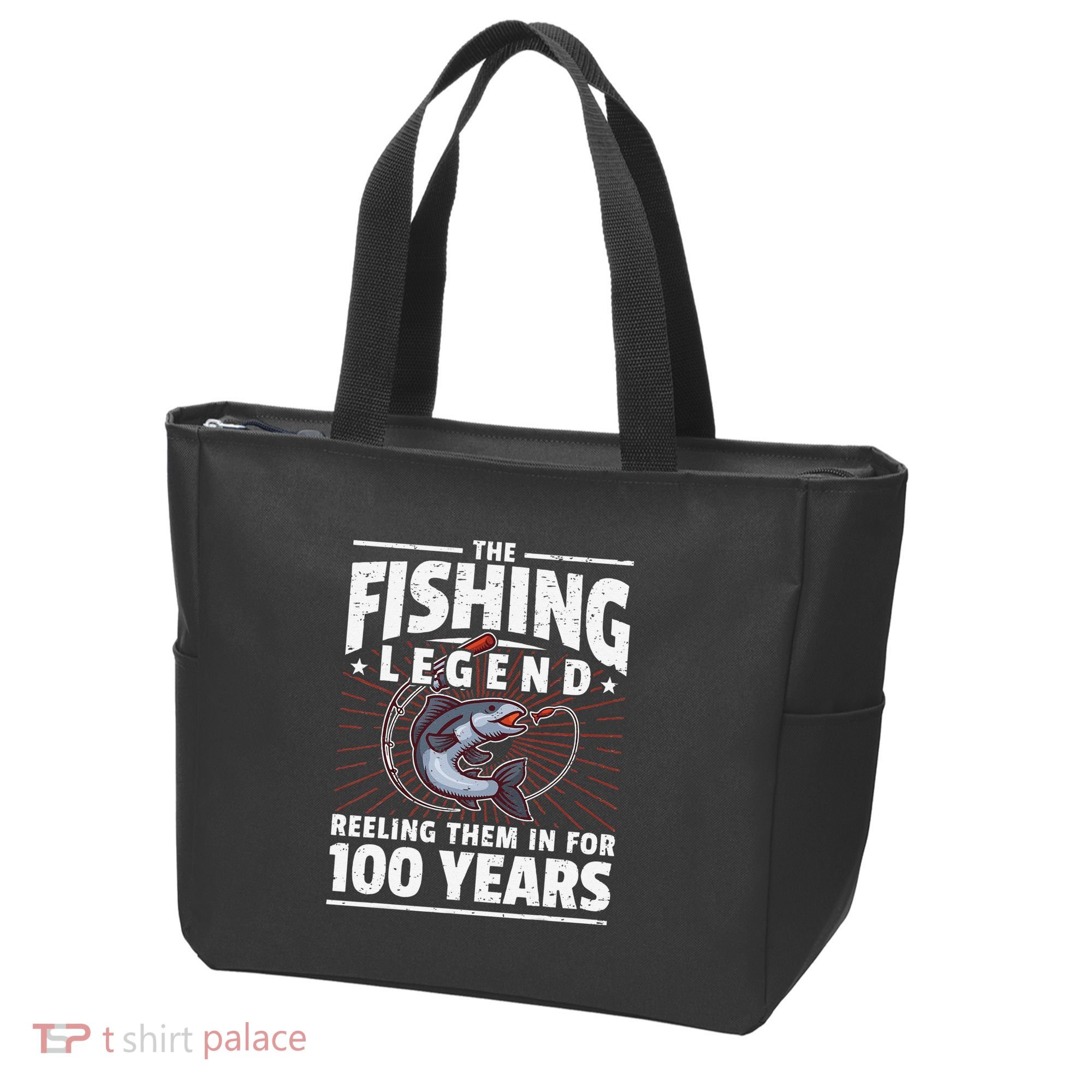 100th Birthday Fishing Legend 100 Years Angler Tote Bag