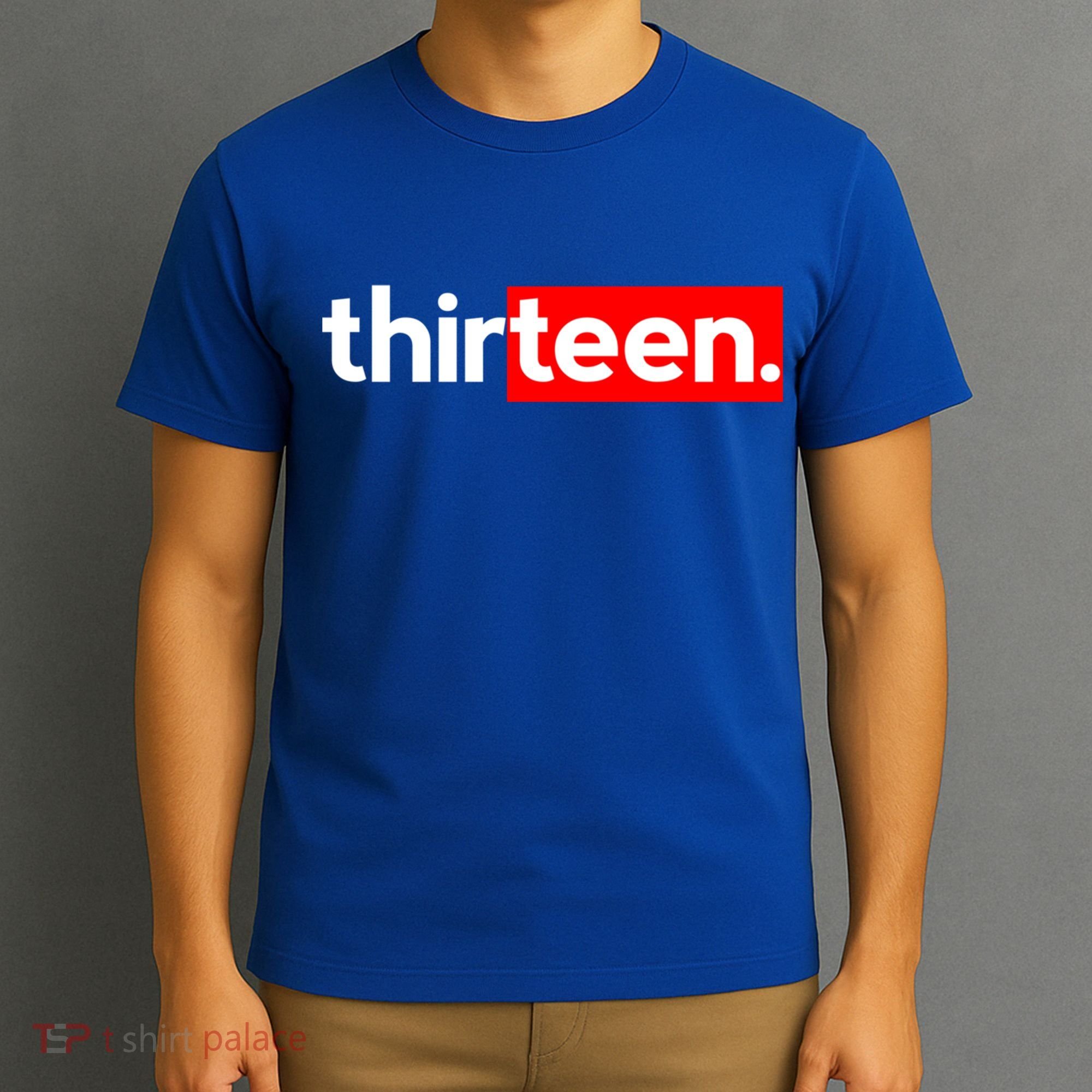 13th Birthday For Boys Thirteen Him Age 13 Year Party Teen Cute Gift T-Shirt