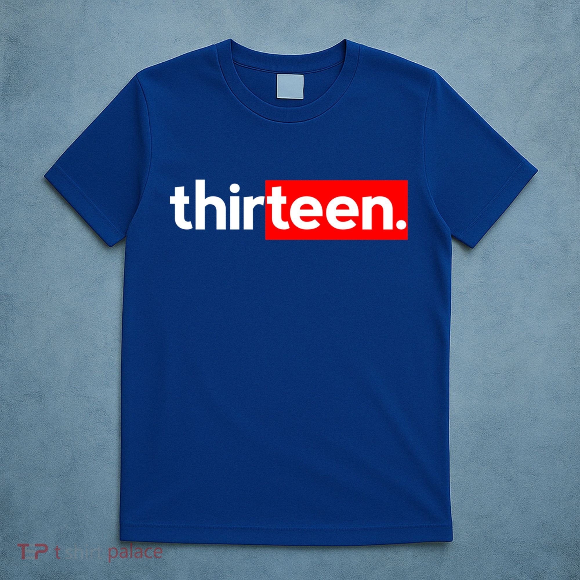13th Birthday For Boys Thirteen Him Age 13 Year Party Teen Cute Gift T-Shirt