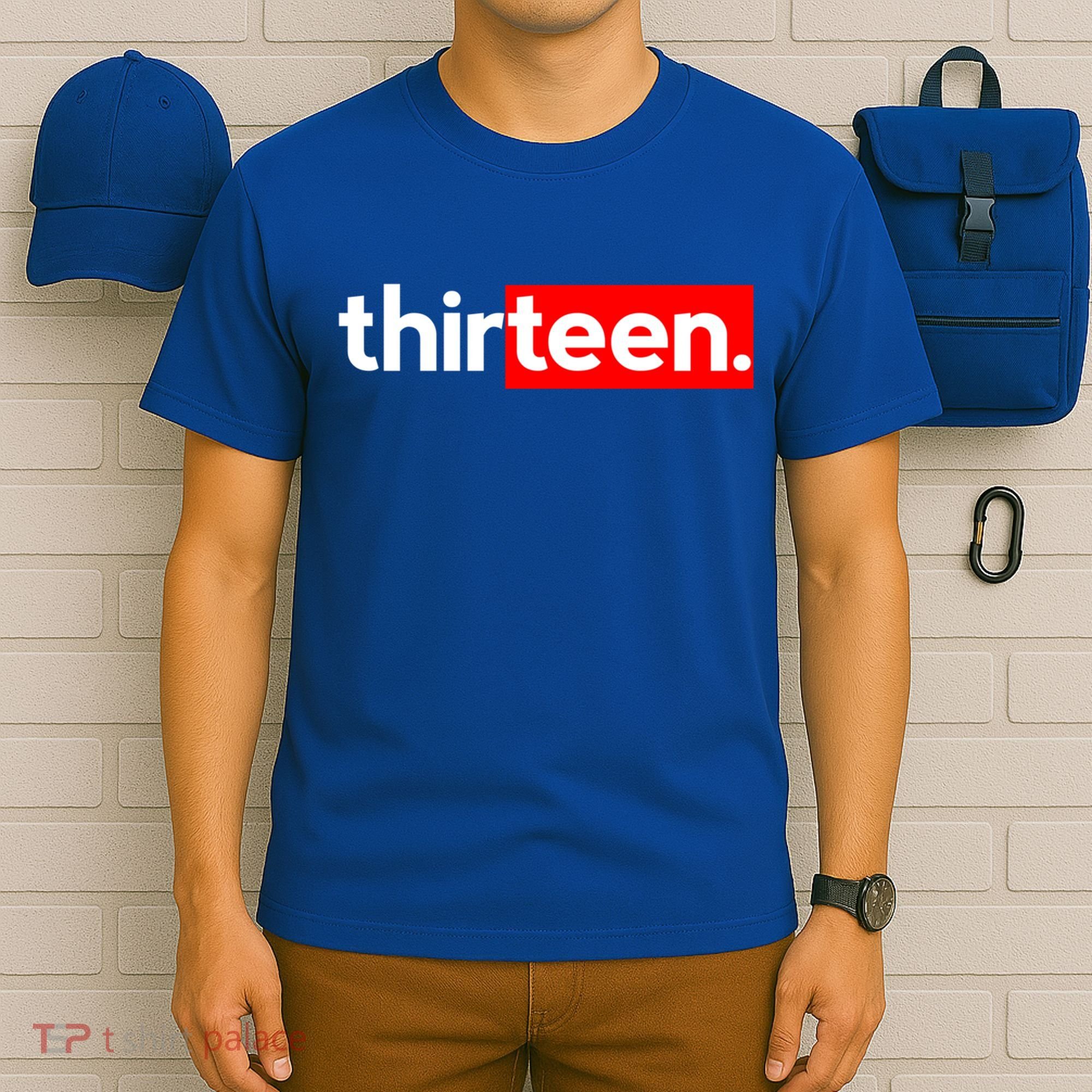13th Birthday For Boys Thirteen Him Age 13 Year Party Teen Cute Gift T-Shirt