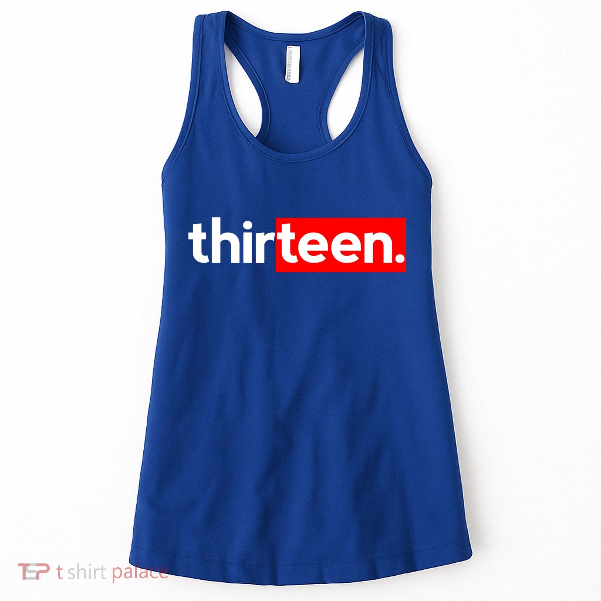 13th Birthday For Boys Thirteen Him Age 13 Year Party Teen Cute Gift Women's Tank Top