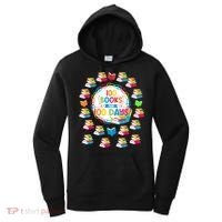 100 Books For 100 Days 100th Day Of School Gift Teacher Meaningful Gift Women's Hoodie thumb 0
