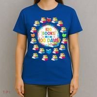 100 Books For 100 Days 100th Day Of School Gift Teacher Meaningful Gift T-Shirt thumb 4