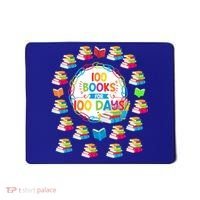 100 Books For 100 Days 100th Day Of School Gift Teacher Meaningful Gift Mousepad thumb 0