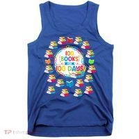 100 Books For 100 Days 100th Day Of School Gift Teacher Meaningful Gift Tank Top thumb 0