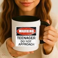 13th Birthday Fun Warning Official Teenager Do Not Approach Coffee Mug thumb 3