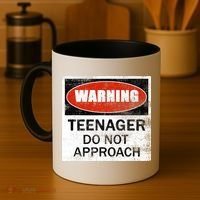 13th Birthday Fun Warning Official Teenager Do Not Approach Coffee Mug thumb 4