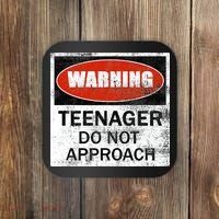 13th Birthday Fun Warning Official Teenager Do Not Approach Coaster thumb 0