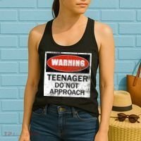 13th Birthday Fun Warning Official Teenager Do Not Approach Women's Tank Top thumb 2