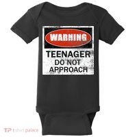 13th Birthday Fun Warning Official Teenager Do Not Approach Baby Bodysuit thumb 0