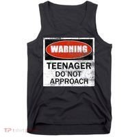 13th Birthday Fun Warning Official Teenager Do Not Approach Tank Top thumb 0