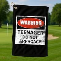 13th Birthday Fun Warning Official Teenager Do Not Approach Golf Towel thumb 1