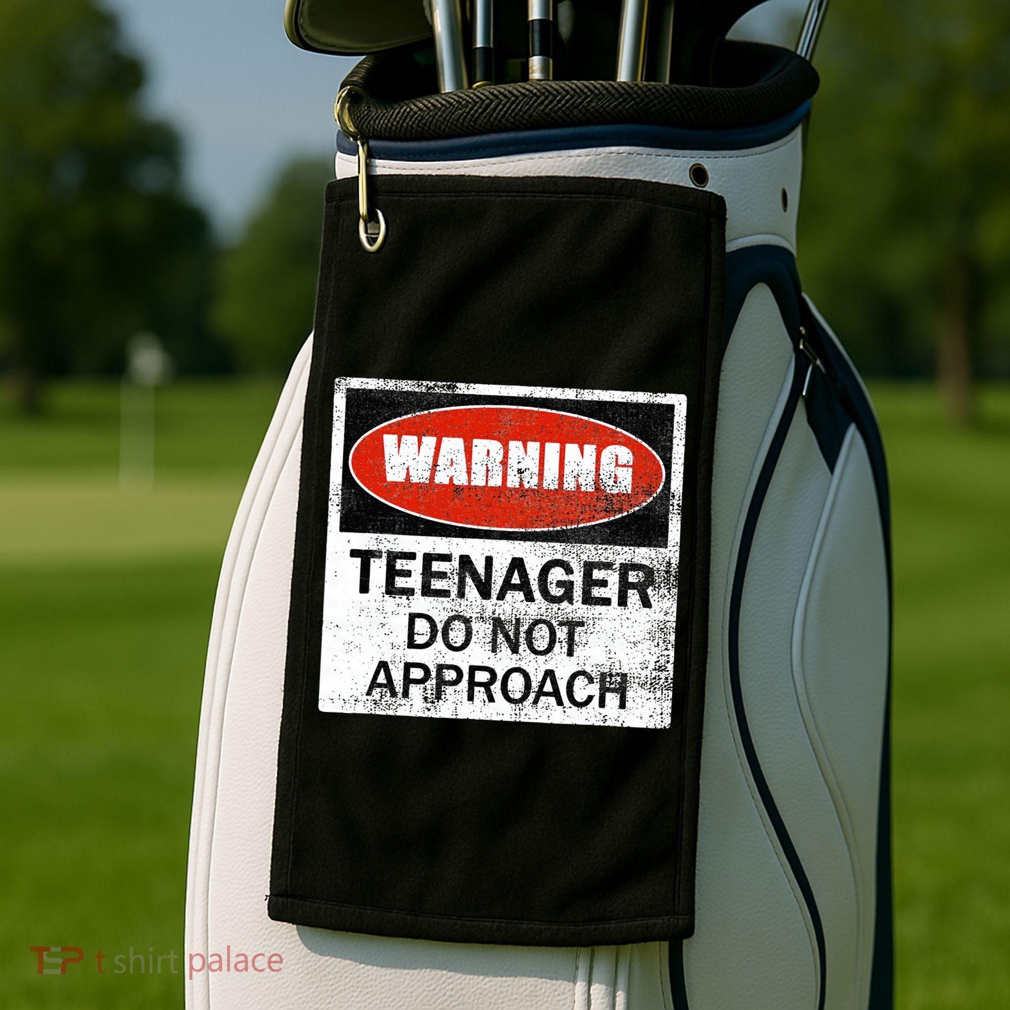 13th Birthday Fun Warning Official Teenager Do Not Approach Golf Towel