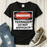 13th Birthday Fun Warning Official Teenager Do Not Approach Women's T-Shirt thumb 3