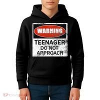 13th Birthday Fun Warning Official Teenager Do Not Approach Kids Hoodie thumb 4