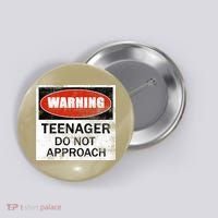 13th Birthday Fun Warning Official Teenager Do Not Approach Button thumb 0