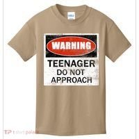 13th Birthday Fun Warning Official Teenager Do Not Approach Kids T-Shirt thumb 0
