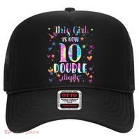 10th Birthday Gift This Girl Is Now 10 Double Digits Tie Dye Hat thumb 0