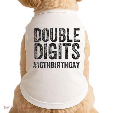 10th Birthday Gifts This  Is Now 10 Double Digits  Doggie Tank