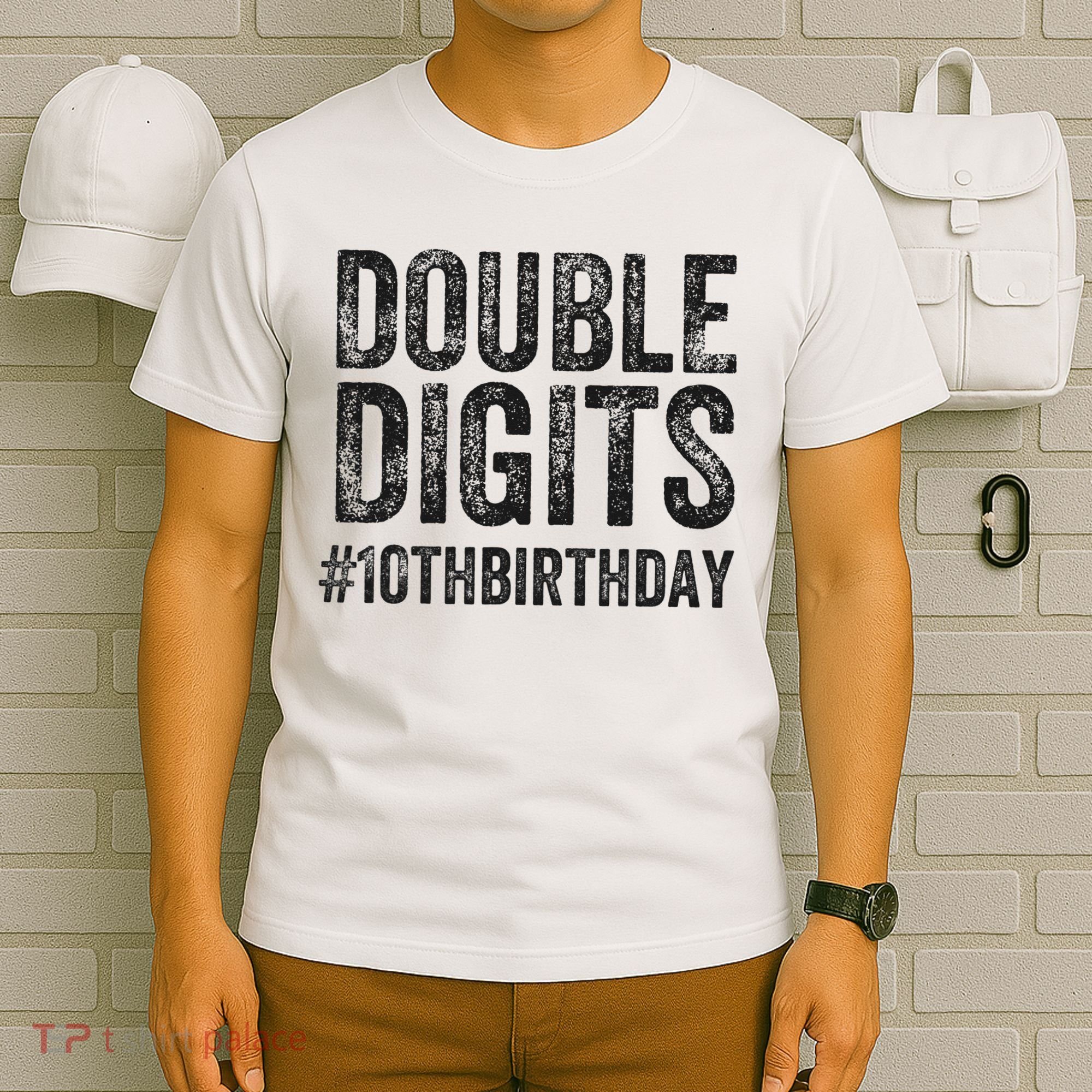 10th Birthday Gifts This  Is Now 10 Double Digits  T-Shirt
