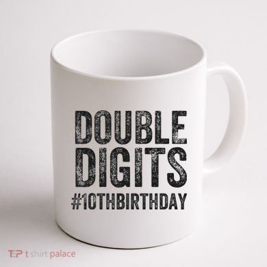10th Birthday Gifts This  Is Now 10 Double Digits  Coffee Mug back