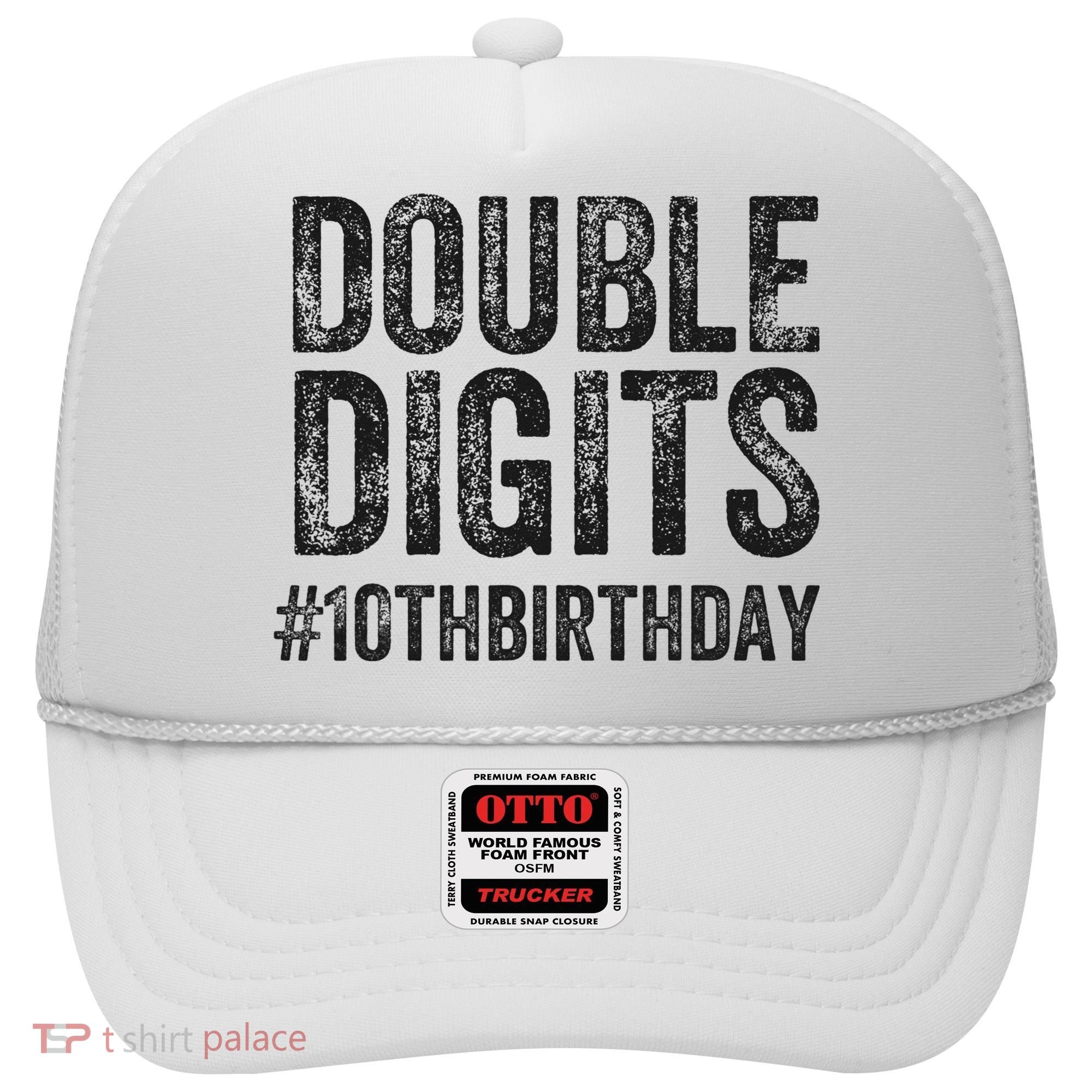10th Birthday Gifts This  Is Now 10 Double Digits  Hat
