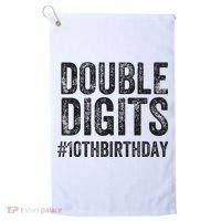 10th Birthday Gifts This  Is Now 10 Double Digits  Golf Towel thumb 0