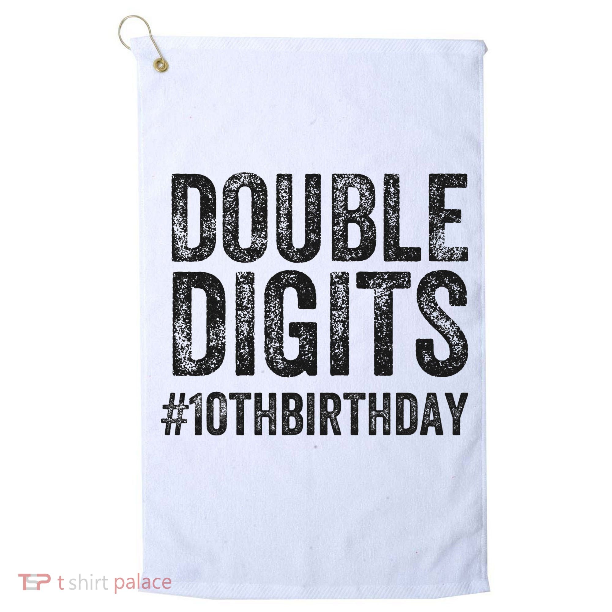 10th Birthday Gifts This  Is Now 10 Double Digits  Golf Towel