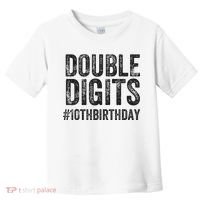 10th Birthday Gifts This  Is Now 10 Double Digits  Toddler T-Shirt thumb 0