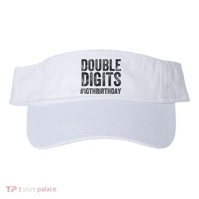 10th Birthday Gifts This  Is Now 10 Double Digits  Visor