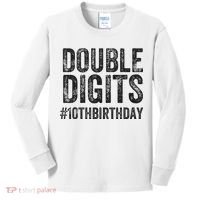 10th Birthday Gifts This  Is Now 10 Double Digits  Kids Long Sleeve Shirt thumb 0