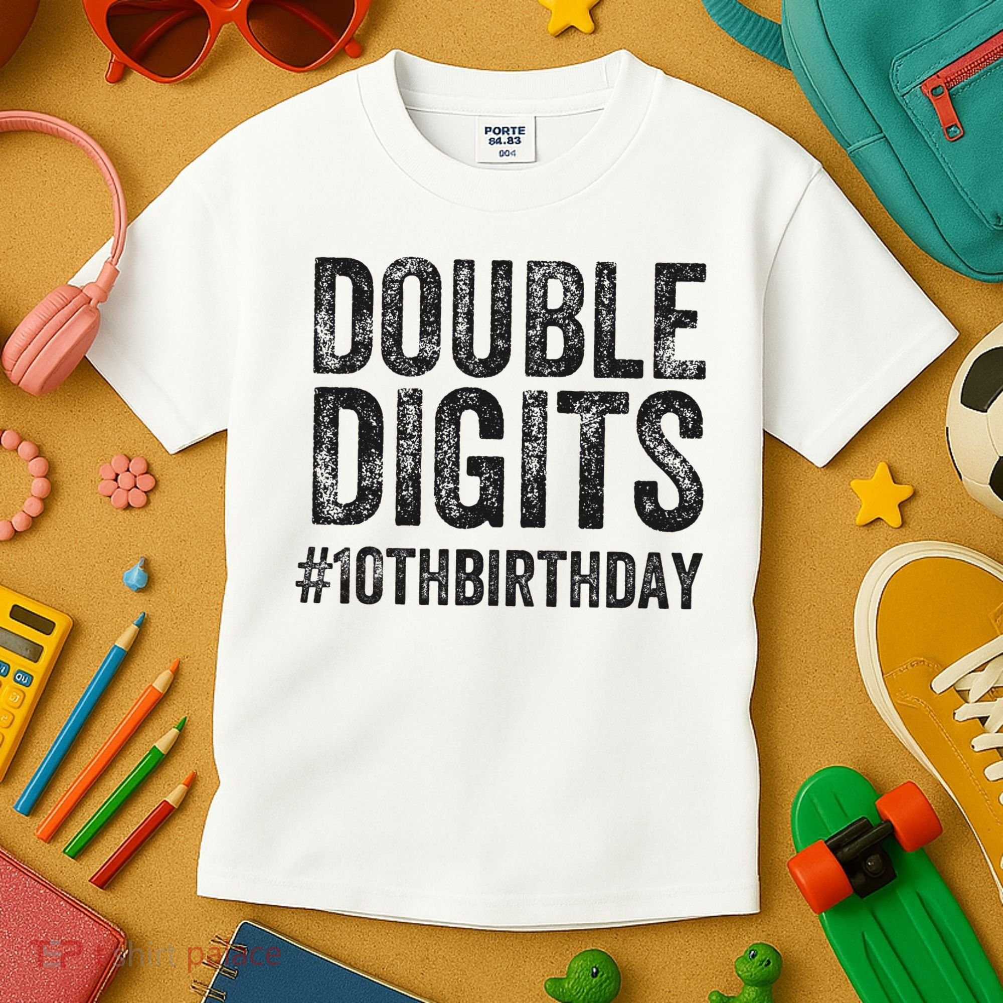 10th Birthday Gifts This  Is Now 10 Double Digits  Kids T-Shirt