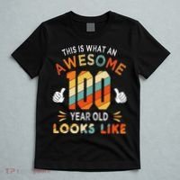 100th Birthday Gifts 100 Years Old looks Like Funny Birthday T-Shirt thumb 5