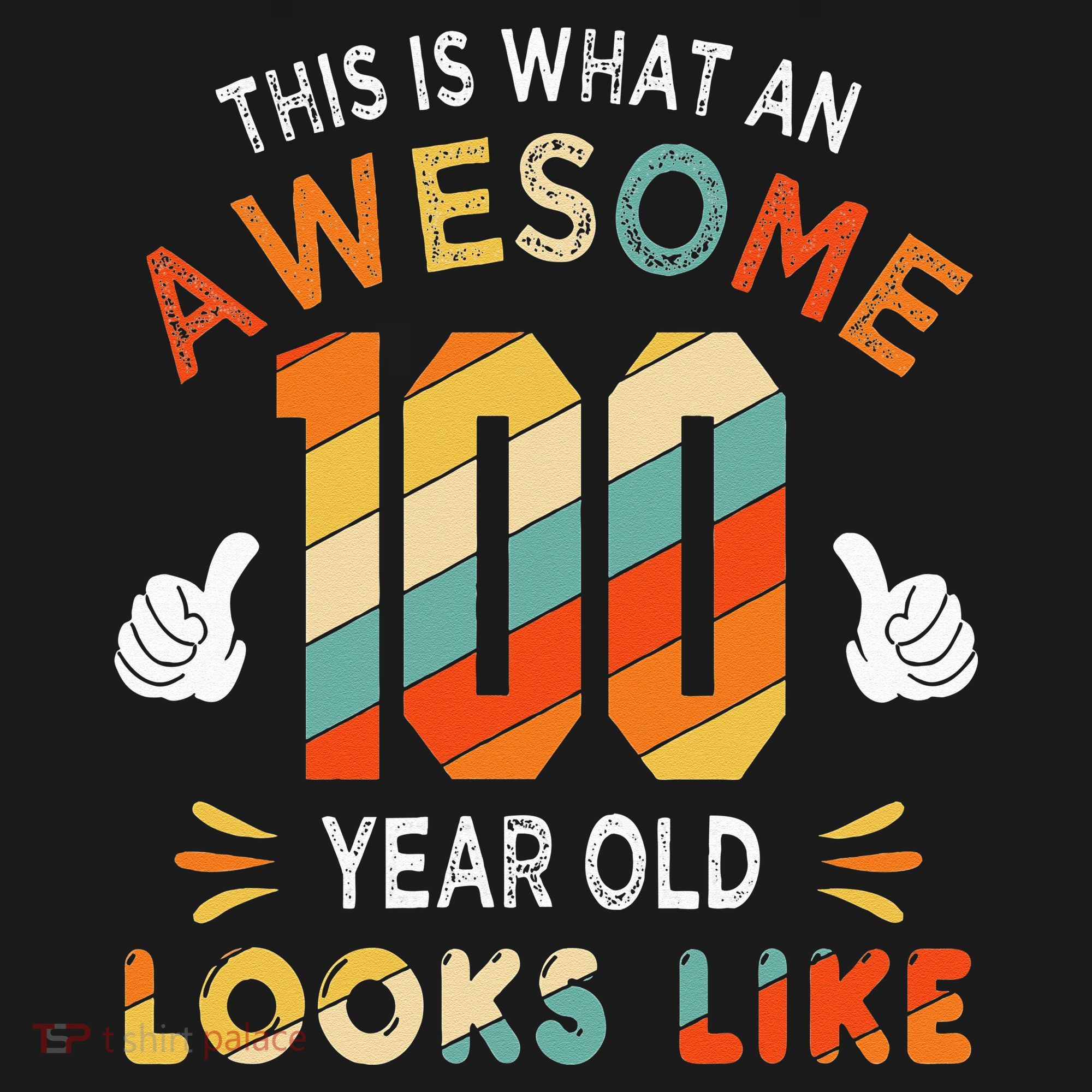 100th Birthday Gifts 100 Years Old looks Like Funny Birthday Women's Hoodie