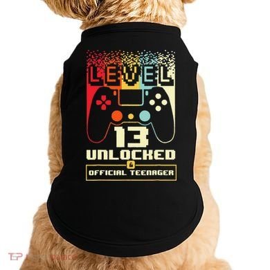 13th Birthday Gift Level 13 Unlocked Officialnager Doggie Tank