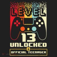13th Birthday Gift Level 13 Unlocked Officialnager Beanie thumb 2