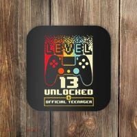 13th Birthday Gift Level 13 Unlocked Officialnager Coaster thumb 0