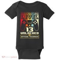13th Birthday Gift Level 13 Unlocked Officialnager Baby Bodysuit thumb 0